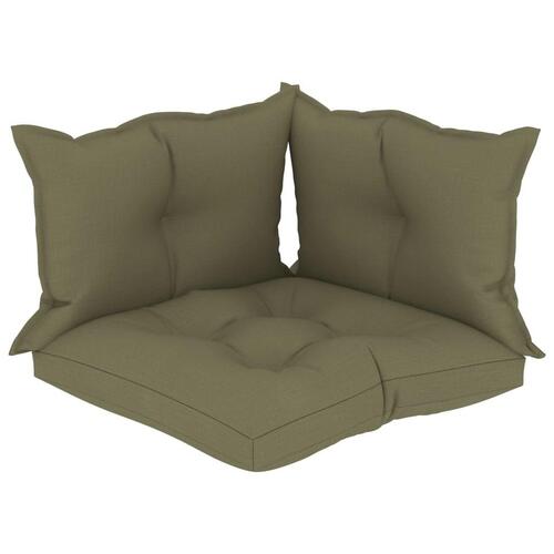 Pallehynder 3 stk. stof beige