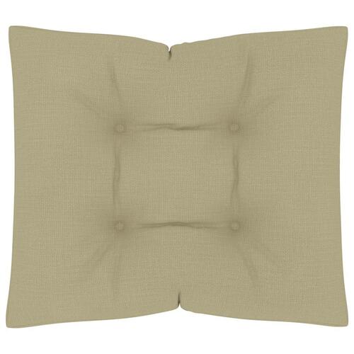 Pallehynde 60x61,5x10 cm stof cremefarvet