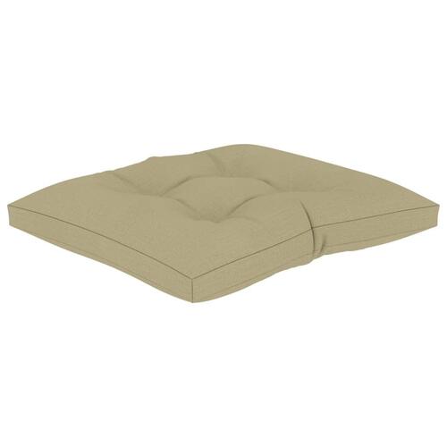 Pallehynde 60x61,5x10 cm stof cremefarvet