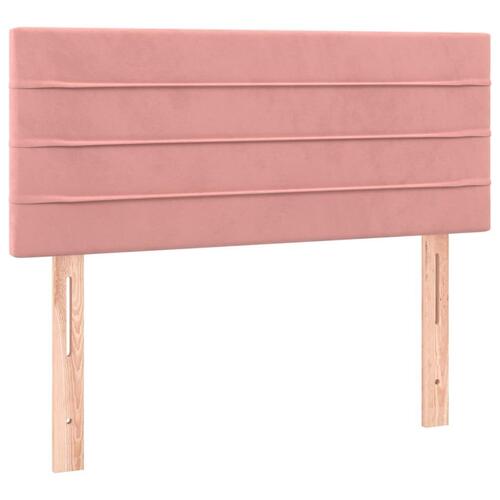 Sengegavl 80x5x78/88 cm fløjl pink