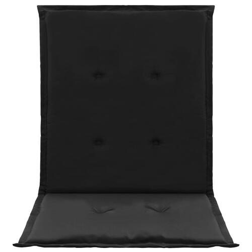 Stolehynde m. lav ryg 2 stk. 100x50x3 cm oxfordstof sort