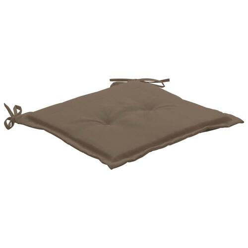 Hynder til havestol 2 stk. 50x50x3 cm oxfordstof gråbrun