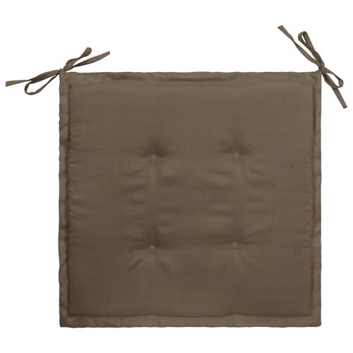 Hynder til havestol 2 stk. 50x50x3 cm oxfordstof gråbrun