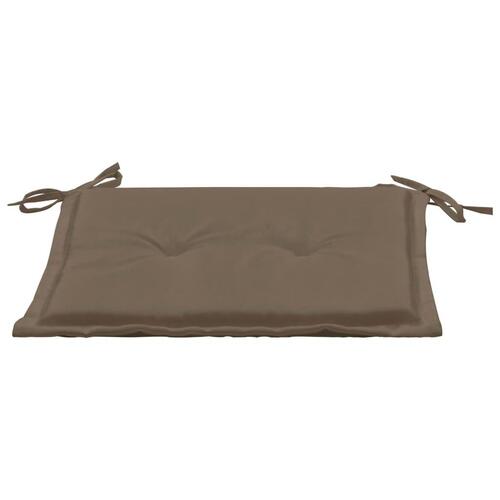 Hynder til havestol 2 stk. 50x50x3 cm oxfordstof gråbrun