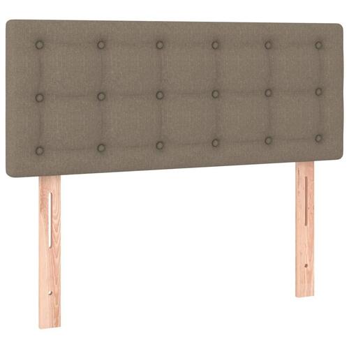 Sengegavl 100x5x78/88 cm stof gråbrun