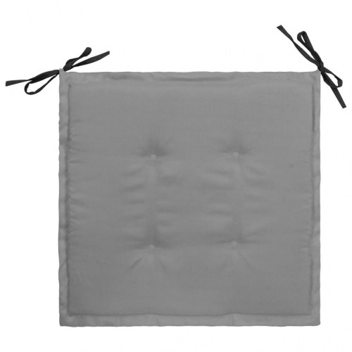 Hynder til havestole 2 stk. 50x50x3 cm sort og grå