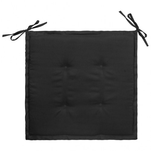 Hynder til havestole 2 stk. 50x50x3 cm sort og grå