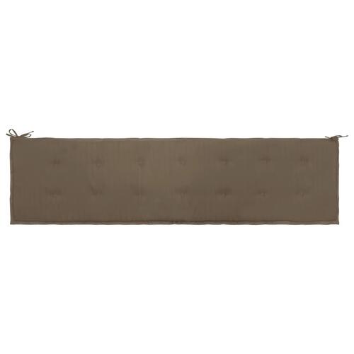 Hynde til havebænk 200x50x4 cm oxfordstof gråbrun