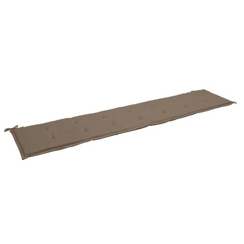 Hynde til havebænk 200x50x4 cm oxfordstof gråbrun