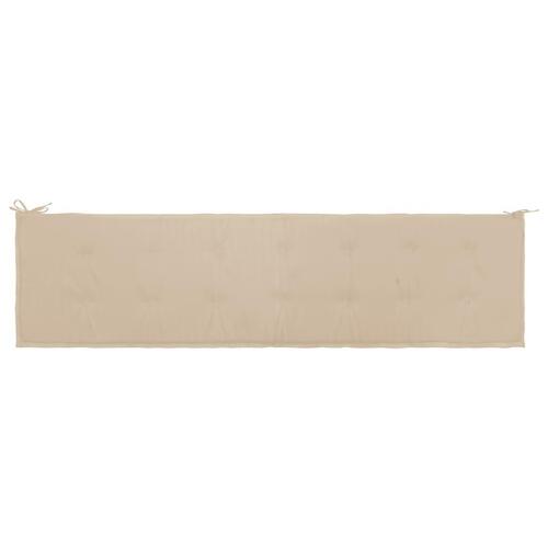 Hynde til havebænk 200x50x3 cm oxfordstof beige
