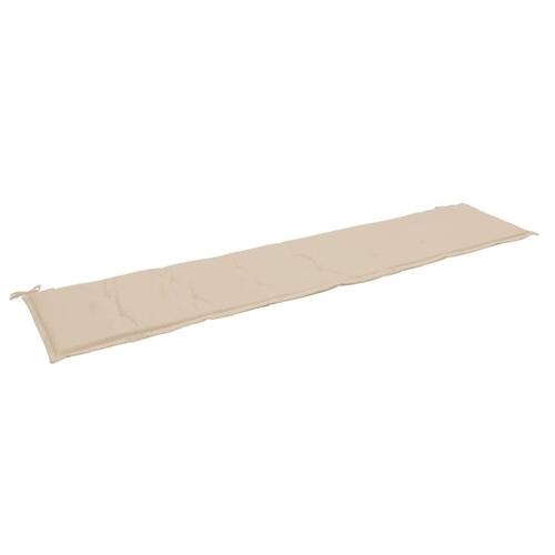 Hynde til havebænk 200x50x3 cm oxfordstof beige