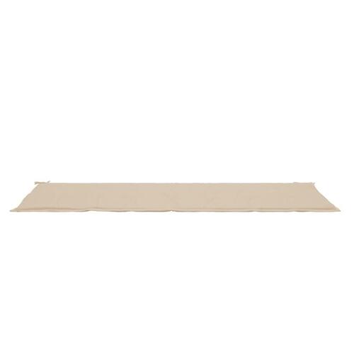 Hynde til havebænk 200x50x3 cm oxfordstof beige