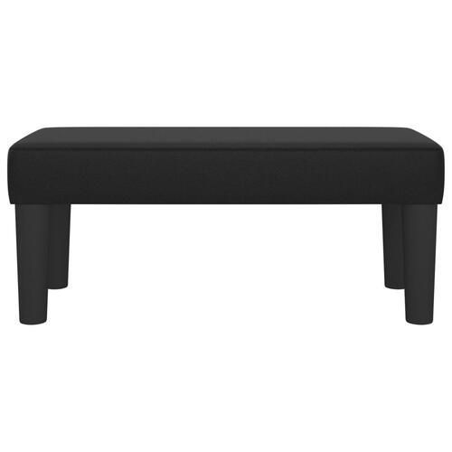 Bænk 70x30x30 cm kunstlæder sort