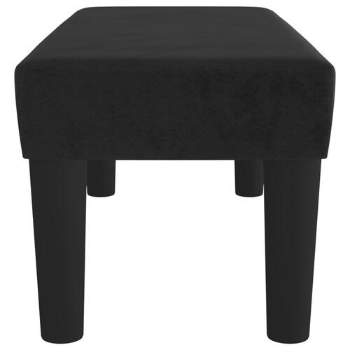 Bænk 70x30x30 cm fløjl sort