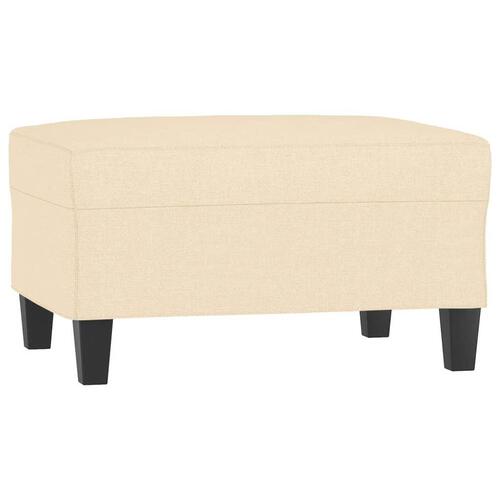 Fodskammel 70x55x41 cm stof cremefarvet
