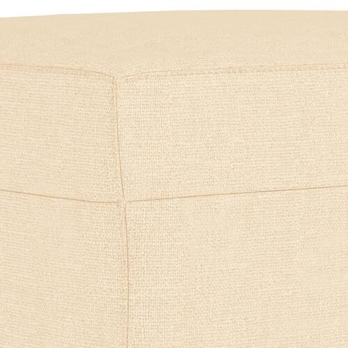 Fodskammel 70x55x41 cm stof cremefarvet