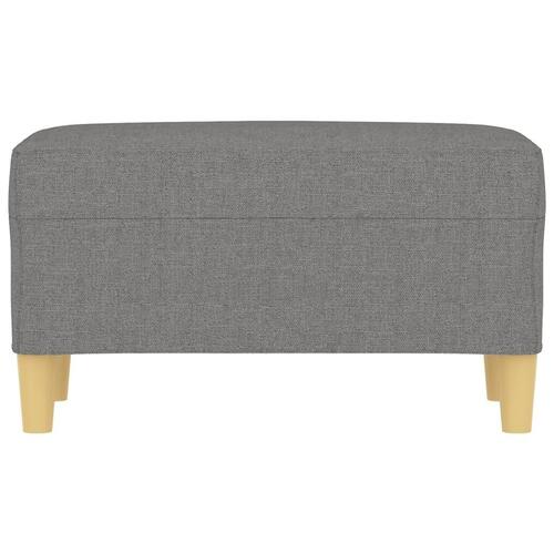 Bænk 70x35x41 cm stof mørkegrå