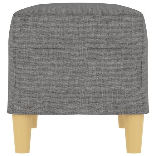 Bænk 70x35x41 cm stof mørkegrå