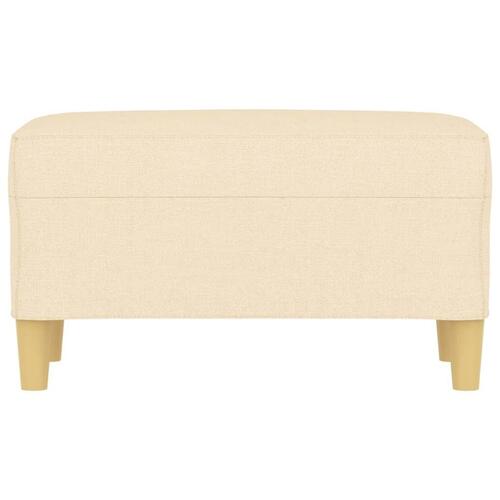 Bænk 70x35x41 cm stof cremefarvet