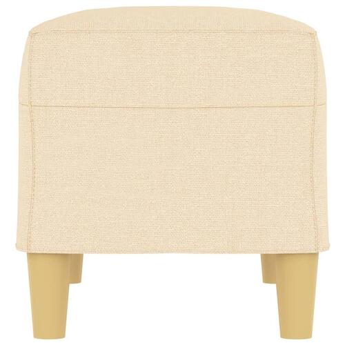 Bænk 70x35x41 cm stof cremefarvet
