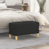 Bænk 70x35x41 cm stof sort