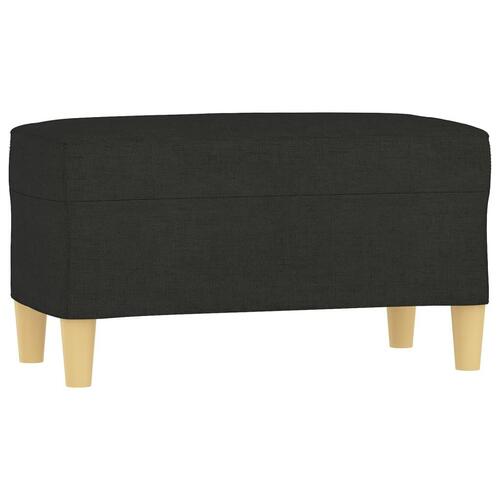 Bænk 70x35x41 cm stof sort
