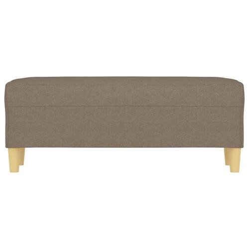 Bænk 100x35x41 cm stof gråbrun