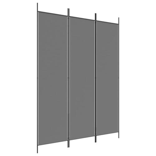 3-panels rumdeler 150x200 cm stof antracitgrå