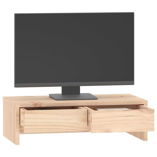 Skærmholder 50x27x15 cm massivt fyrretræ