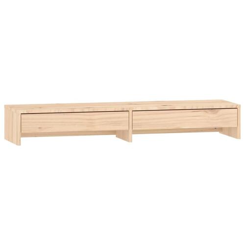 Skærmholder 100x27x15 cm massivt fyrretræ