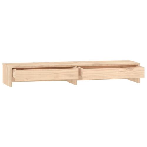 Skærmholder 100x27x15 cm massivt fyrretræ