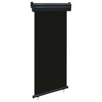 Sidemarkise til altan 85x250 cm sort