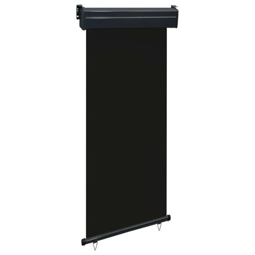 Sidemarkise til altan 85x250 cm sort