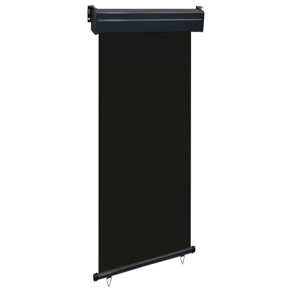 Sidemarkise til altan 85x250 cm sort