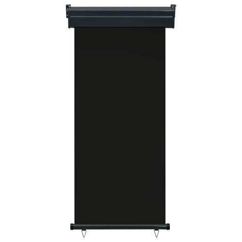 Sidemarkise til altan 85x250 cm sort