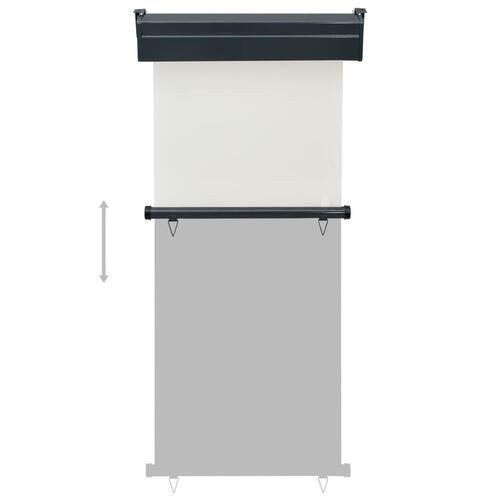 Sidemarkise til altan 85x250 cm cremefarvet