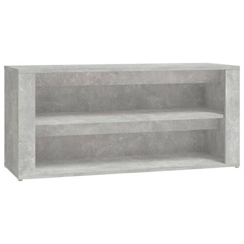 Skoreol 100x35x45 cm konstrueret træ betongrå