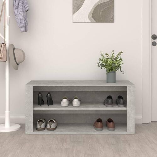 Skoreol 100x35x45 cm konstrueret træ betongrå