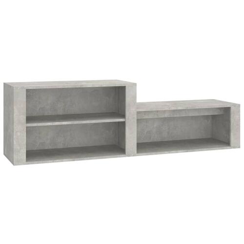 Skoreol 150x35x45 cm konstrueret træ betongrå