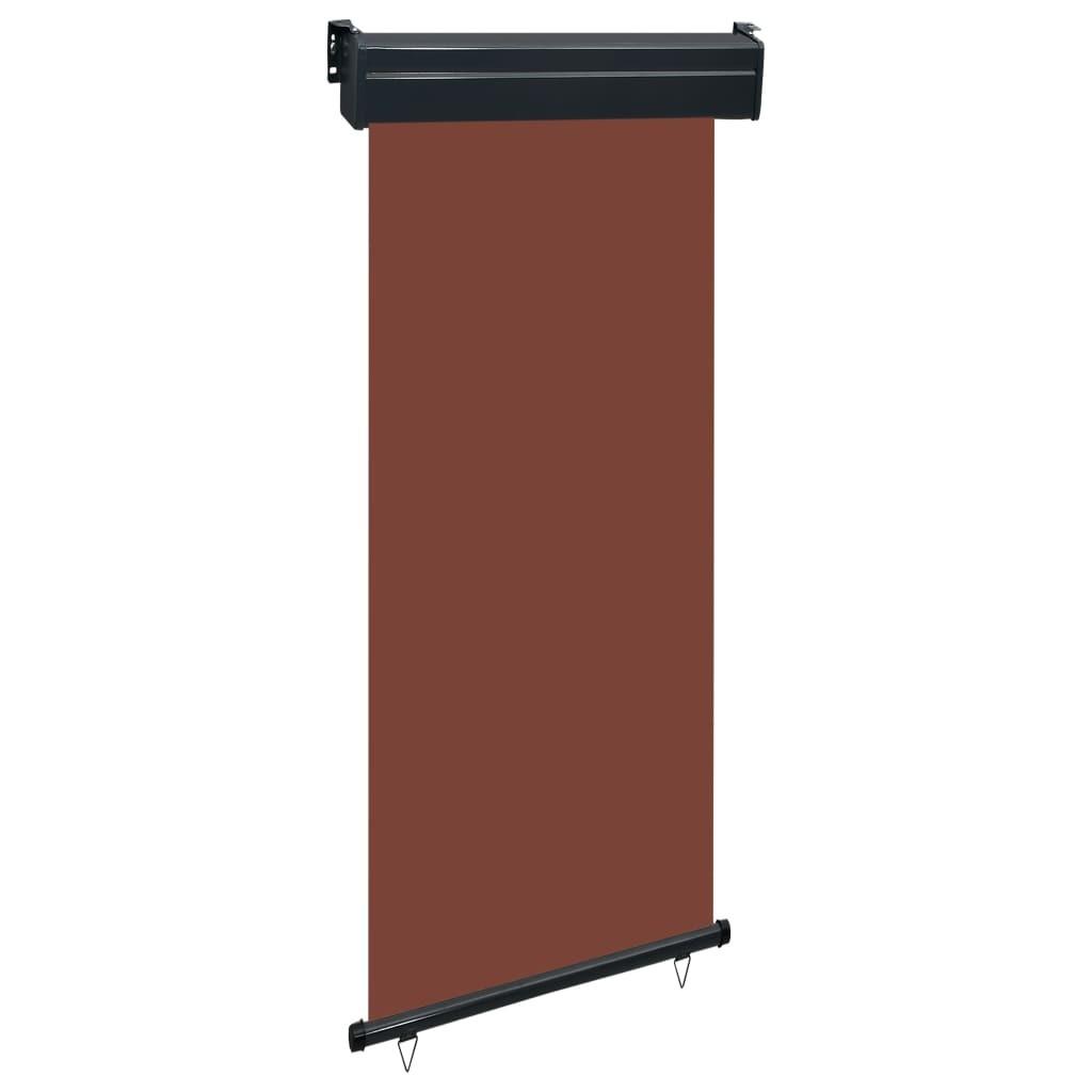Sidemarkise til altan 85x250 cm brun