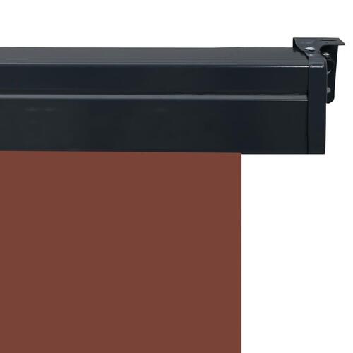 Sidemarkise til altan 85x250 cm brun
