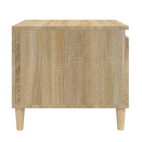 Sofabord 100x50x45 cm konstrueret træ sonoma-eg