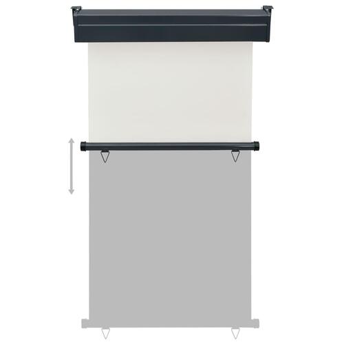Sidemarkise til altan 105x250 cm cremefarvet