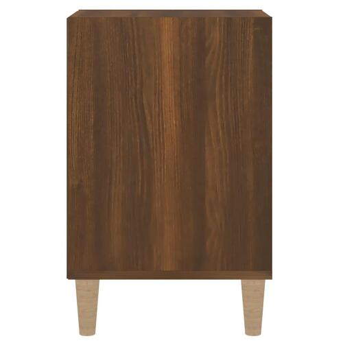 Tv-bord 100x35x55 cm konstrueret træ brun egetræsfarve