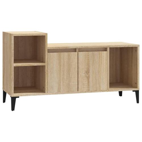 Tv-bord 100x35x55 cm konstrueret træ sonoma-eg