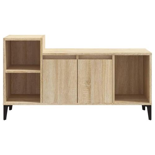 Tv-bord 100x35x55 cm konstrueret træ sonoma-eg