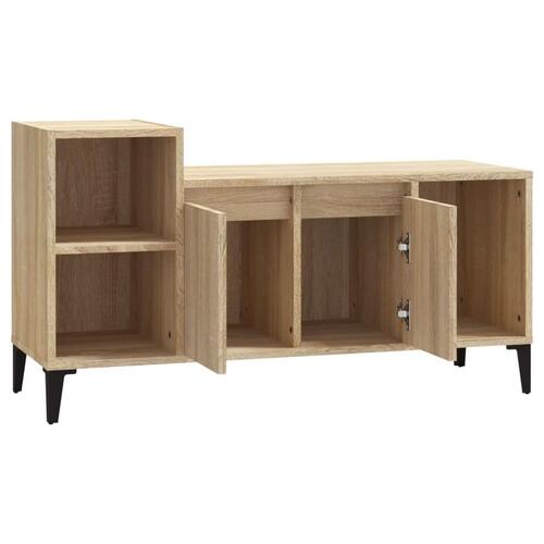 Tv-bord 100x35x55 cm konstrueret træ sonoma-eg
