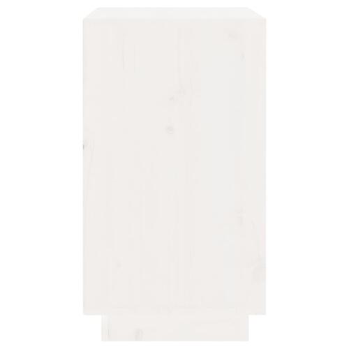 Vinskab 55,5x34x61 cm massivt fyrretræ hvid