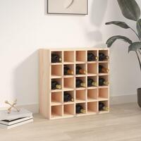 Vinreol 56x25x56 cm massivt fyrretræ