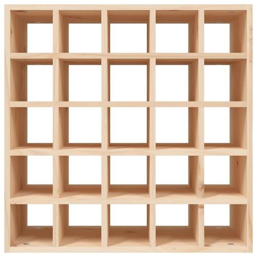 Vinreol 56x25x56 cm massivt fyrretræ